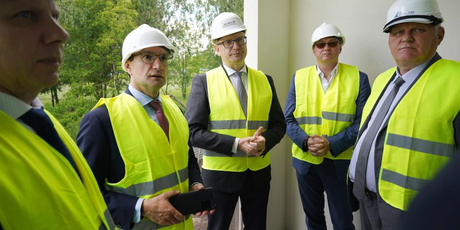 Minister z wizytą na budowie